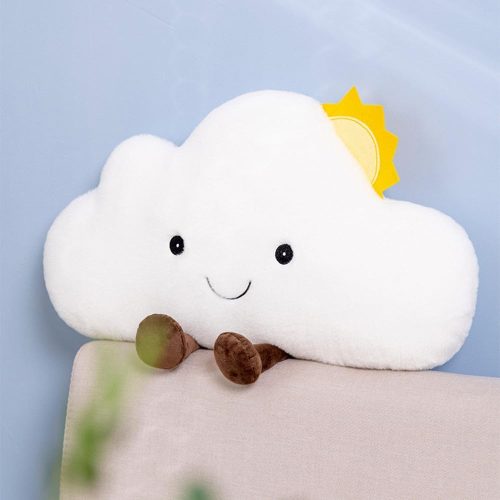 Cartoon cloud-shaped cushion suitable for bedroom, office, car, and children's room decor