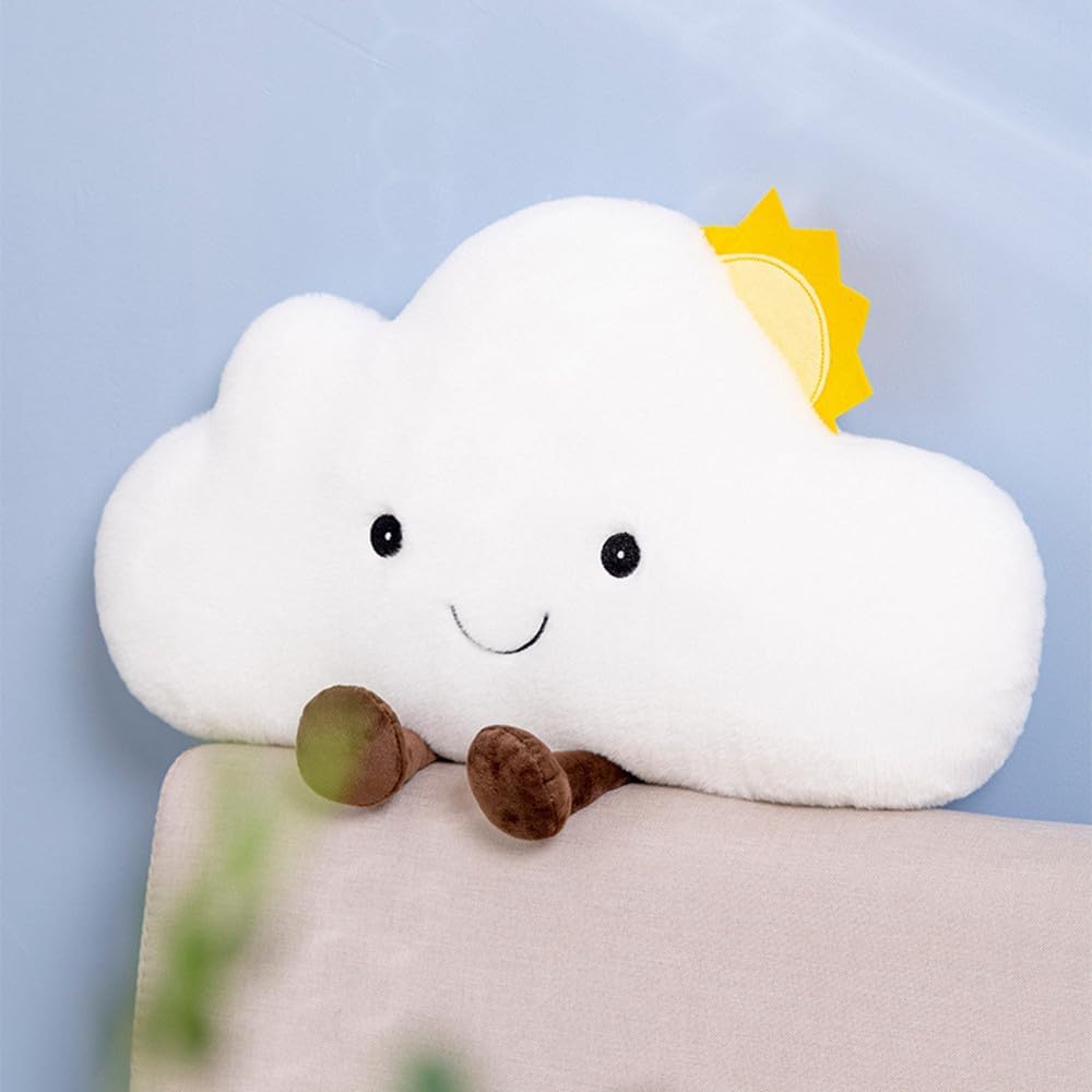 Cartoon cloud-shaped cushion suitable for bedroom, office, car, and children's room decor
