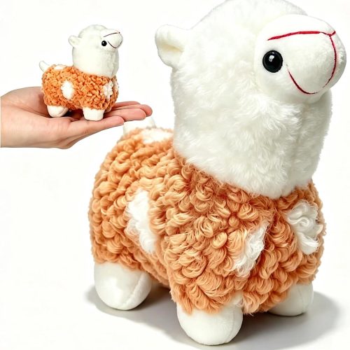 Cute llama plush keychain with kawaii design, mini size perfect for backpack, classroom prizes for kids.