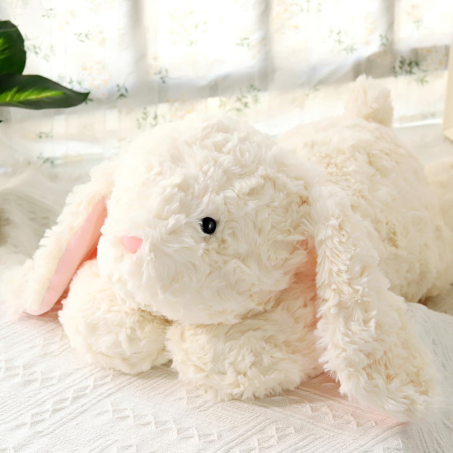 Plush toy with cute character design, soft material for kids play.